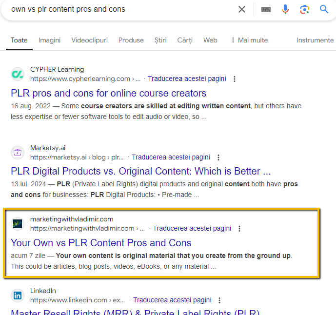 AIWiseMind made my website appear in page one on Google search results